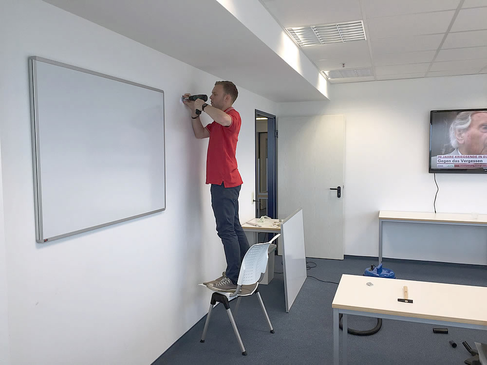 Bild: Whiteboards im Seminarraum bei beredsam
