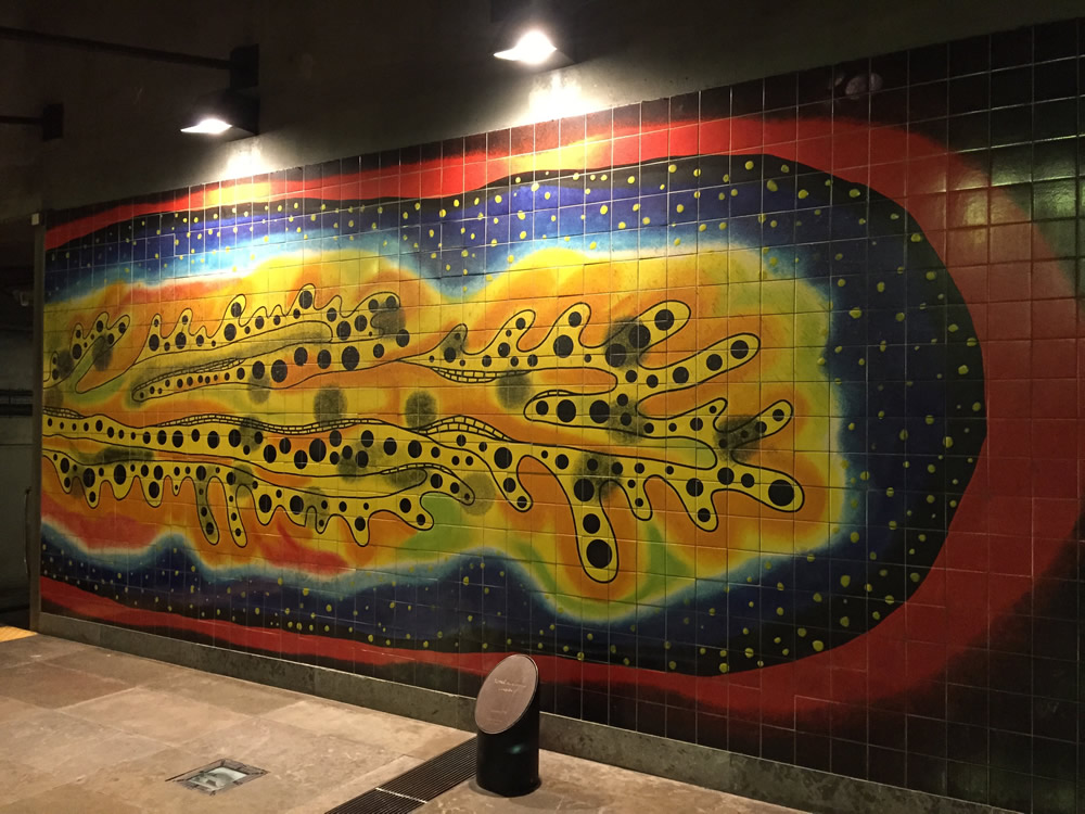 Bild: Street-Art in der Lissaboner U-Bahn